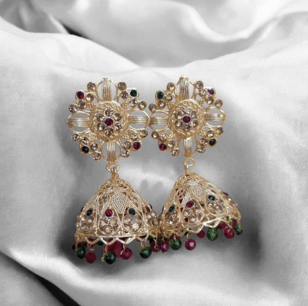 Saveer Jhumki Earrings