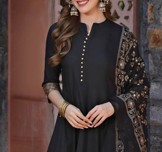 Anarkali kurta with Dupatta Ready to wear
