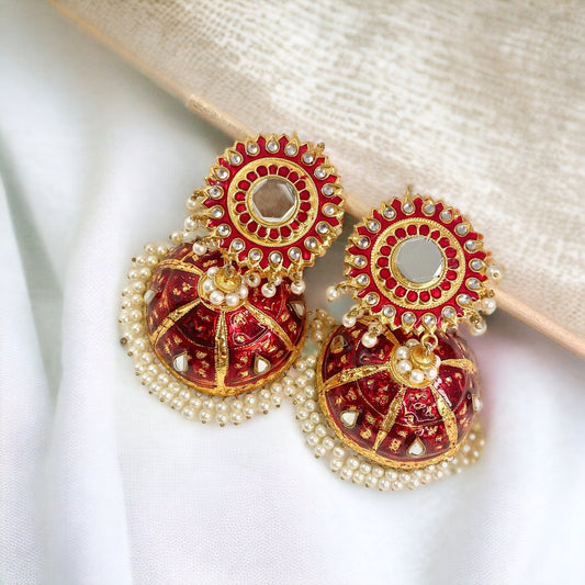 Bhavalpuri oversized jhumka pair