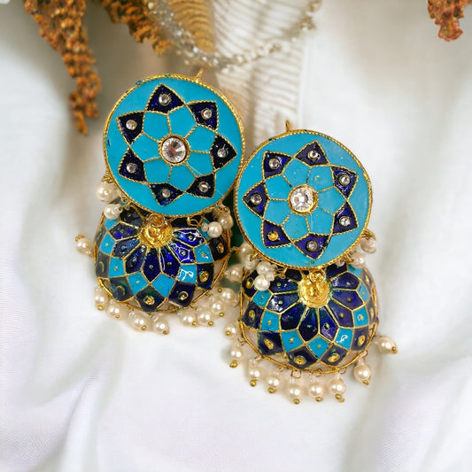 Bahavalpuri jhumka earrings