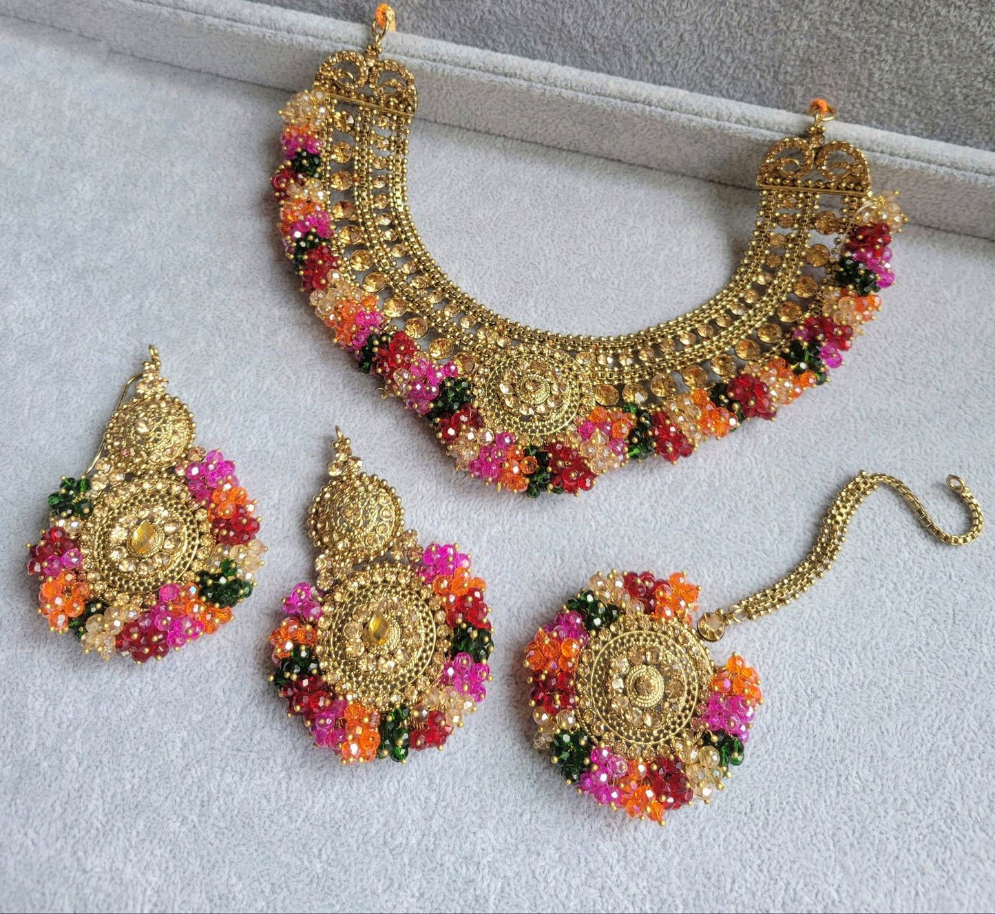 Zarina Bloom Necklace and Tikka set
