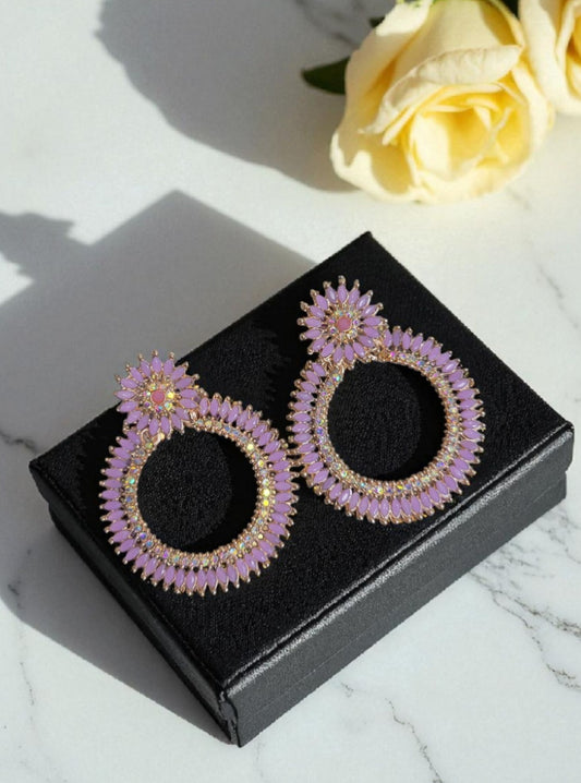 Mehar Chandbali hoop Earrings