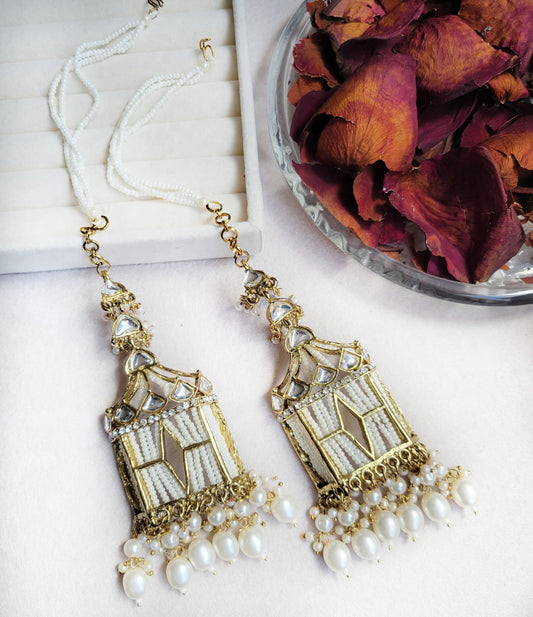 Aroos-E-Chandani Earrings with shara