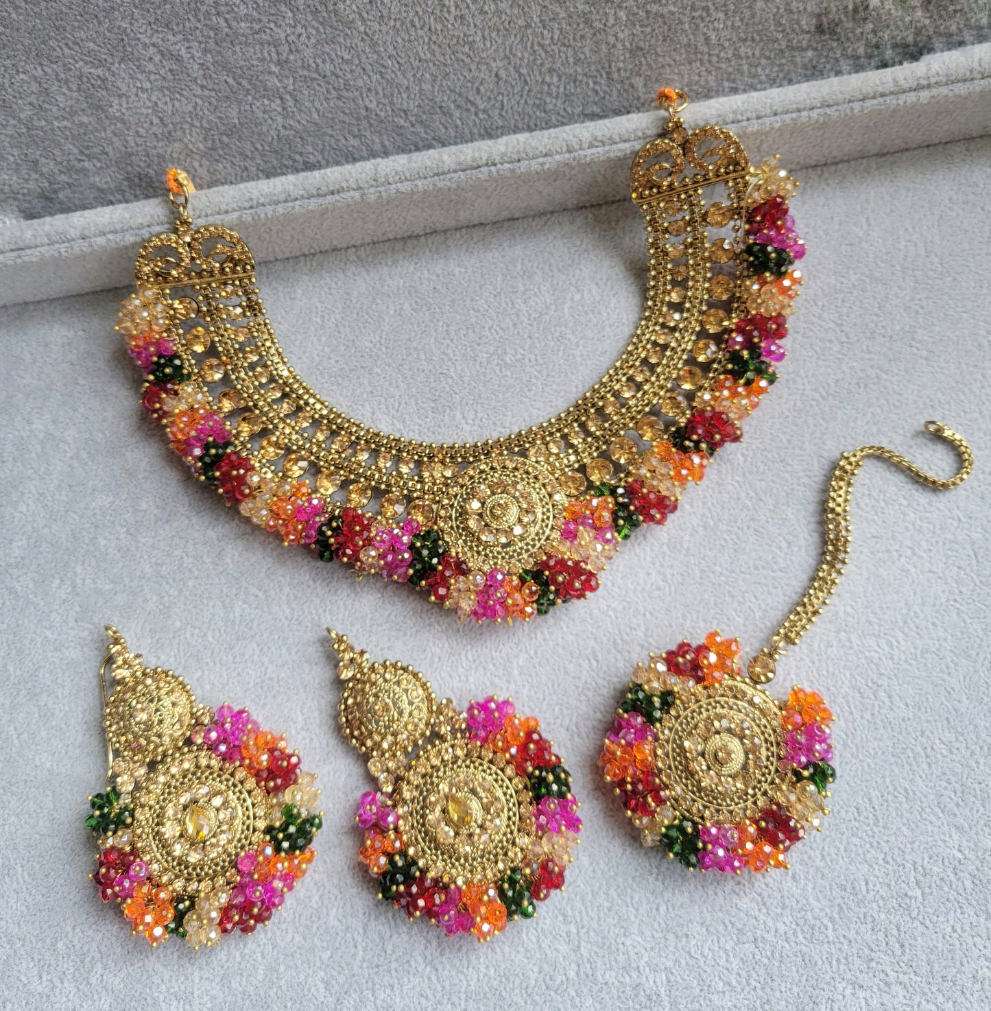 Zarina Bloom Necklace and Tikka set